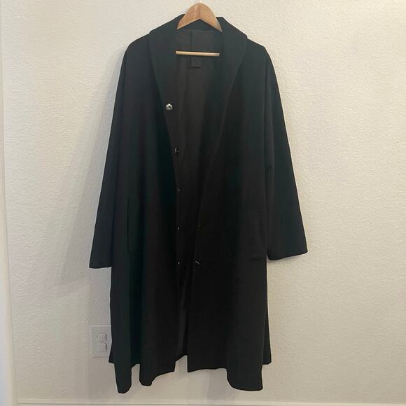 Rundholz Black Label Oversized Coat Medium Wool Blend Architectural Minimalist - Picture 5 of 16